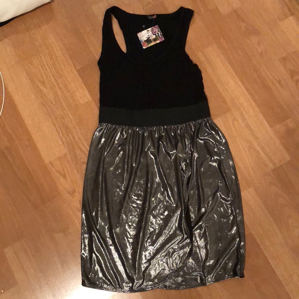 Black and silver dress